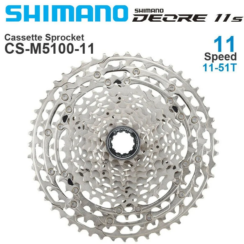 Bicycle cargo trailer-Shimano Deore CS M5100 11 Speed Cassette Sprocke Freewheel for Mountain Bike MTB CS-M5100 11-51T 11S 42T Bicycle 11V