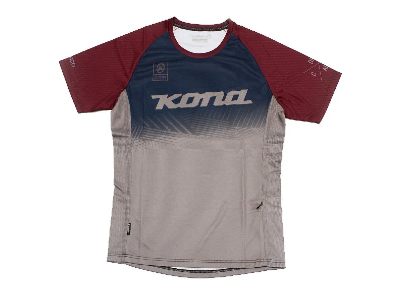 Bike saddle clamp-Kona Short Sleeve MTB Jersey - Maroon