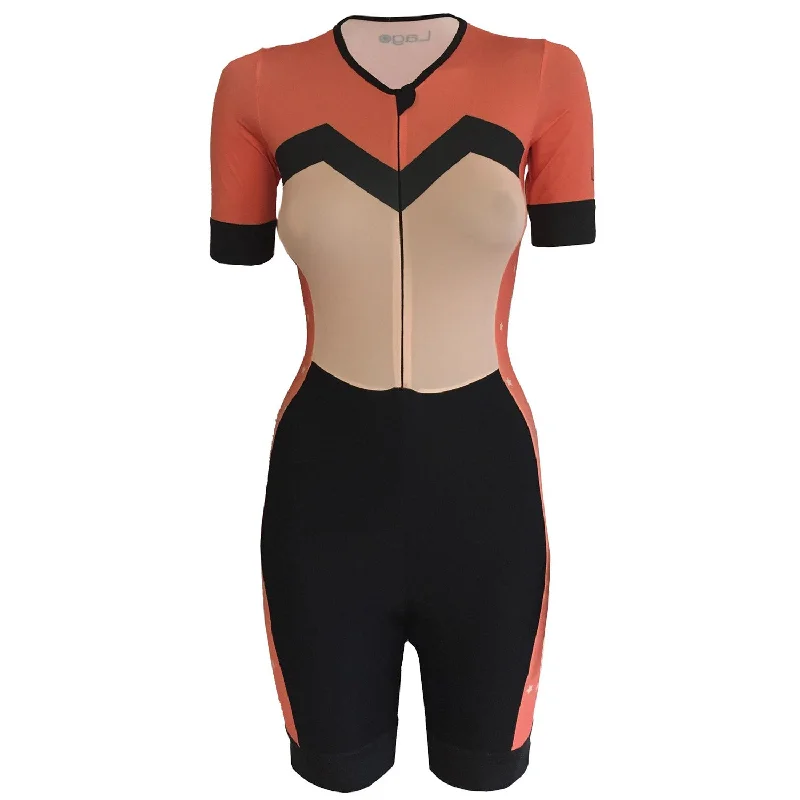 Bicycle tire tube-Body maniche corte donna Lago Stardust - Corallo