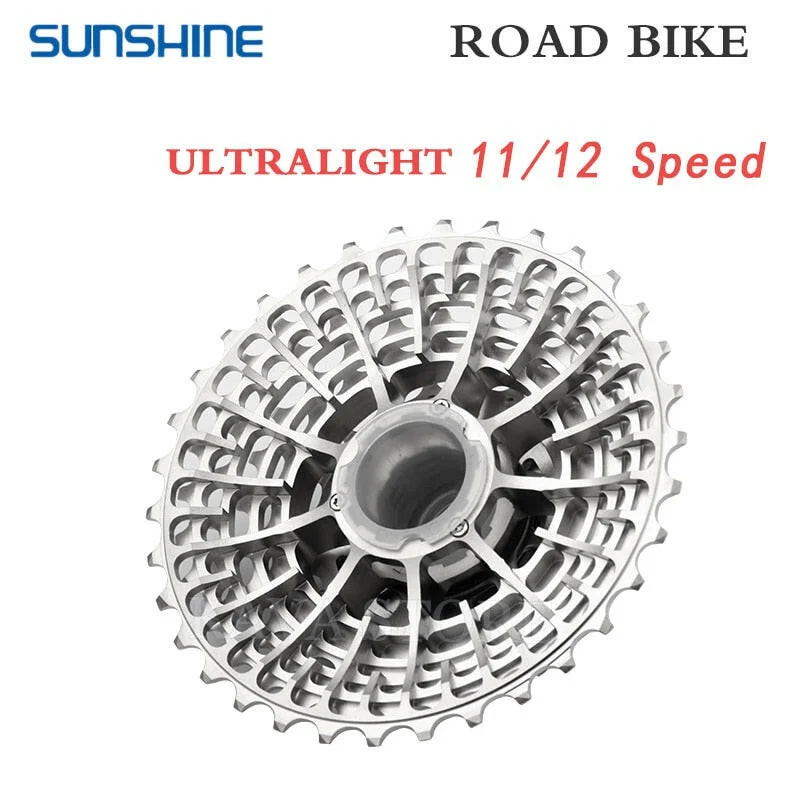 Bike bell loud-SUNSHINE Road Bike Cassette Ultralight Freewheel 11/12 Speed 11-28T 32T 34T 36T Bicycle Flywheel MTB Sprocket for SHIMANO HG