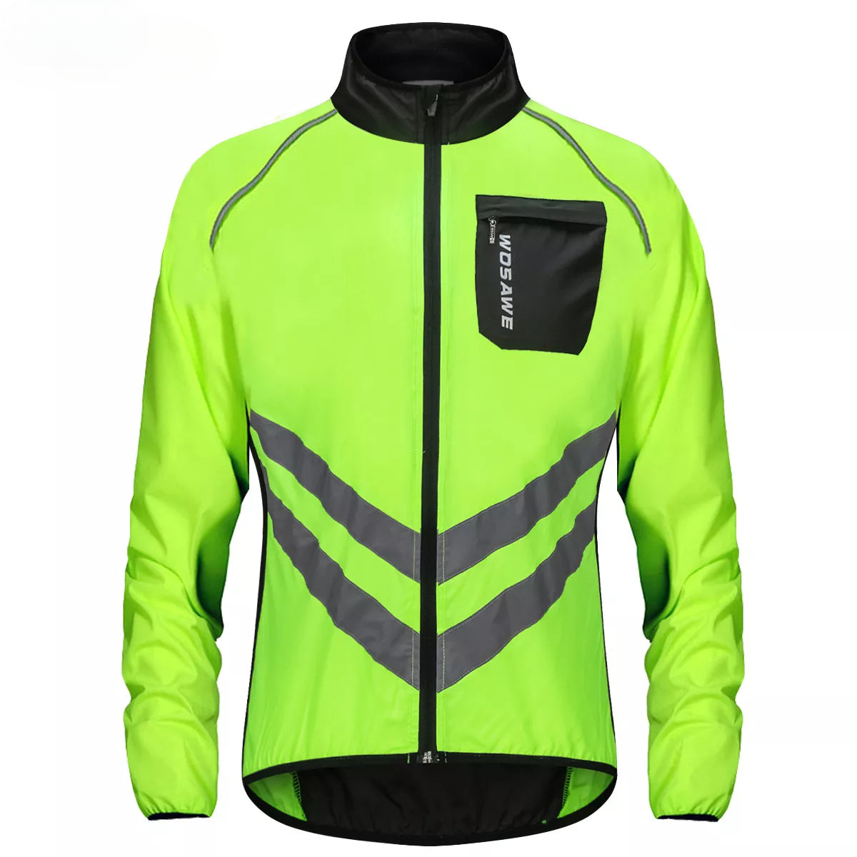 Cycling arm warmers-Cycling Rain Jacket High Visibility MultiFunction Jersey Road MTB Bike Bicycle Windproof Quick Dry Rain Coat Windbreaker