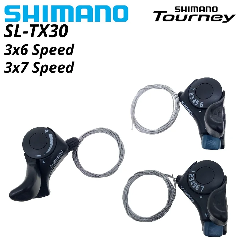 Road bike pedals-Shimano Tourney SL TX30 Bicycle Shift Lever 6 7s 18 21 Speed  tx30 Shifters Inner Gear Cable Included