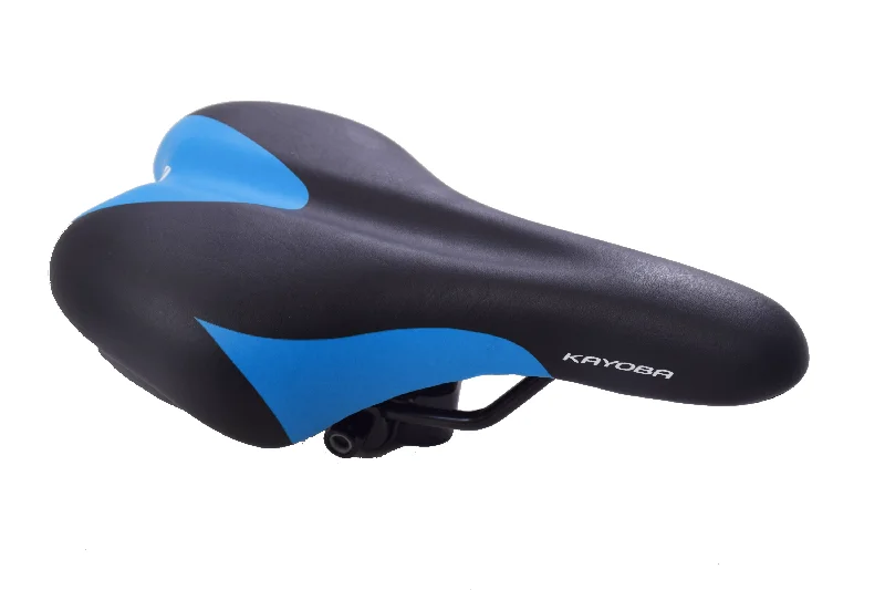 Bike seat post-TOP VALUE COMFORTABLE SOFT MTB HYBRID BIKE SEAT SMART BLUE & BLACK CYCLE SADDLE