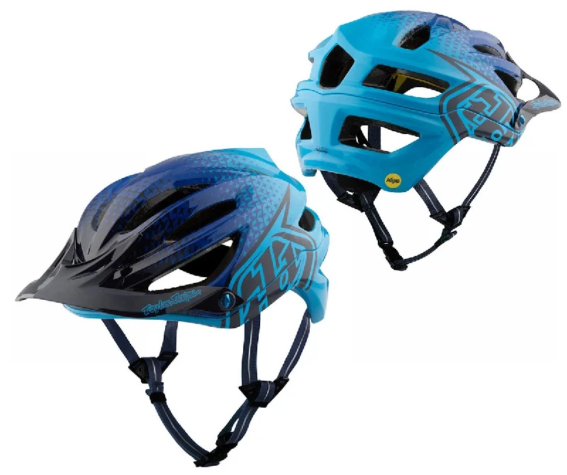 Bike tire repair-Troy Lee Designs A2 MIPS MTB Helmet - 50/50 - Blue