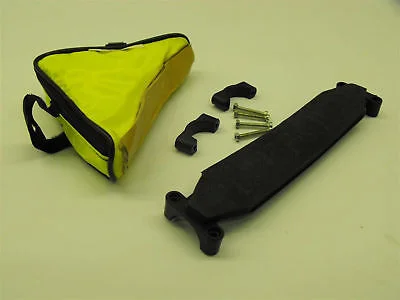 Bike frame bag-TRIANGLE TOOL BIKE FRAME BAG POUCH + SHOULDER STRAP CARRY YOUR BIKE YELLOW