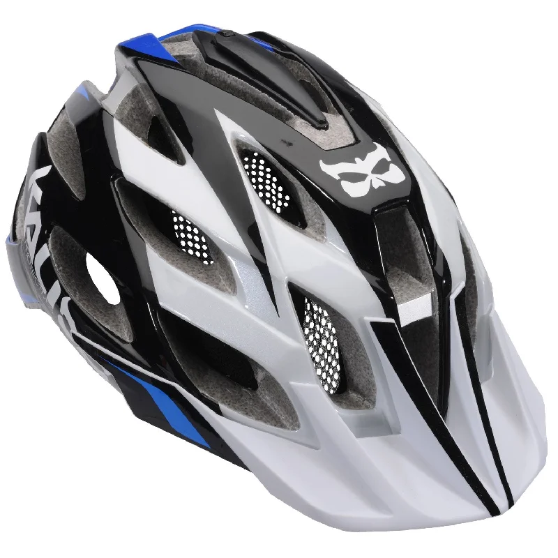 Mountain bike saddle-Kali Amara Paramount MTB Helmet - Black-White-Blue