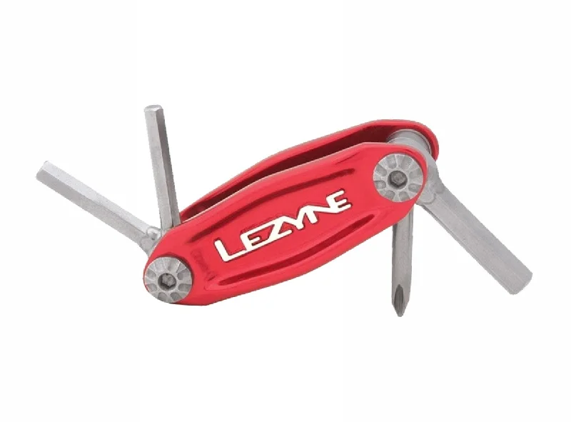 Bicycle brake pads-Lezyne Stainless 4 Multi-Tool - Red