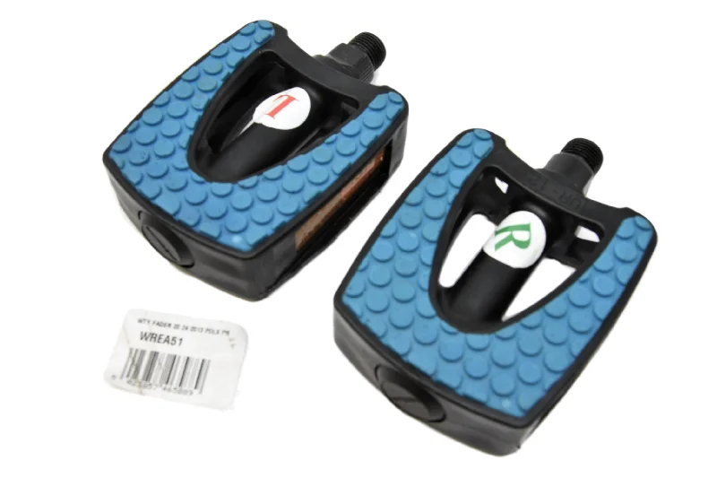 Bicycle storage bag-Pair Blue & Black Raleigh Fader Junior MTB Pedals 9-16 Suit 16”,18”, 20”, 24”wheel Bikes