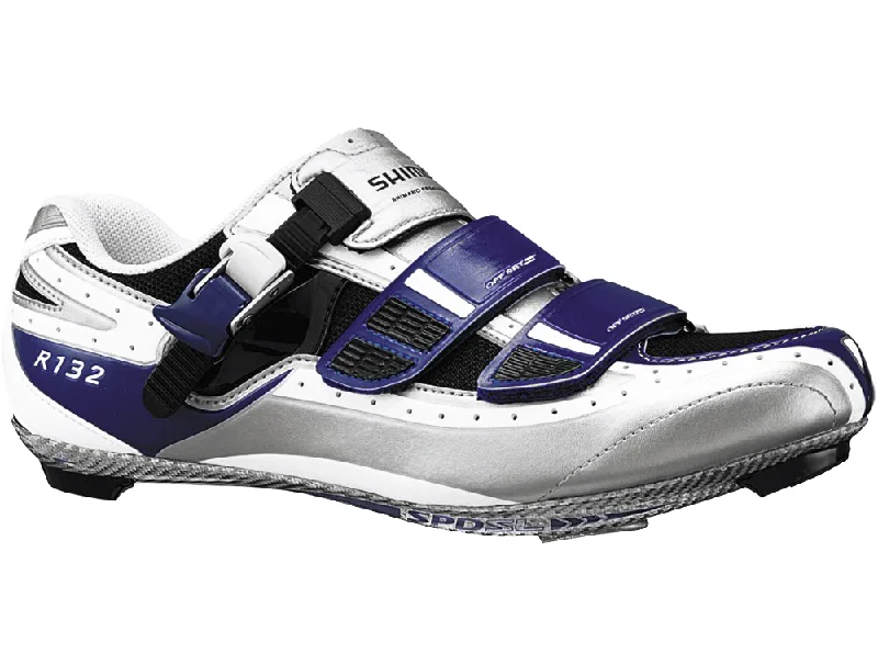 Bike seat cover-Shimano R132 SPD-SL Road Shoes White- Blue – UK 3, EU 36