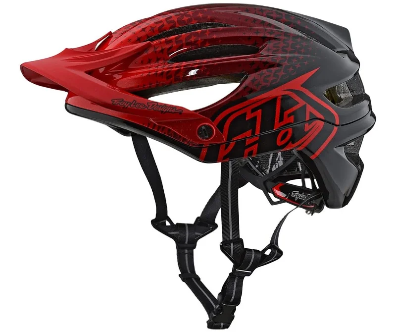 Cycling UV sleeves-Troy Lee Designs A2 MIPS MTB Helmet - Starburst - Red - 2018