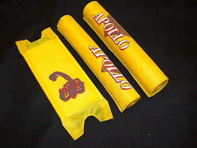 Cycling knee pads-OLD SCHOOL BMX APOLLO 3 PIECE FRAME PAD SET NOS REDUCED