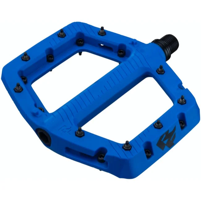 Bicycle tire patch-Race Face Chester Flat Pedals - Large - Blue