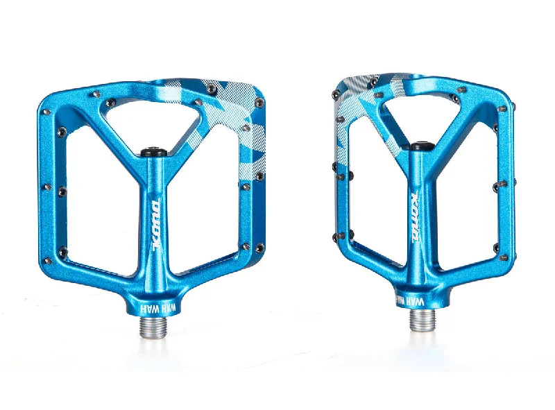 Mountain bike seatpost-Kona Wah Wah 2 Alloy Platform Pedals - Blue