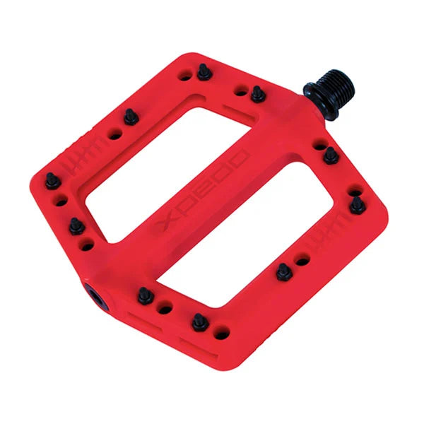 Cycling arm sleeves-Xpedo Felix Flat Pedals - Red