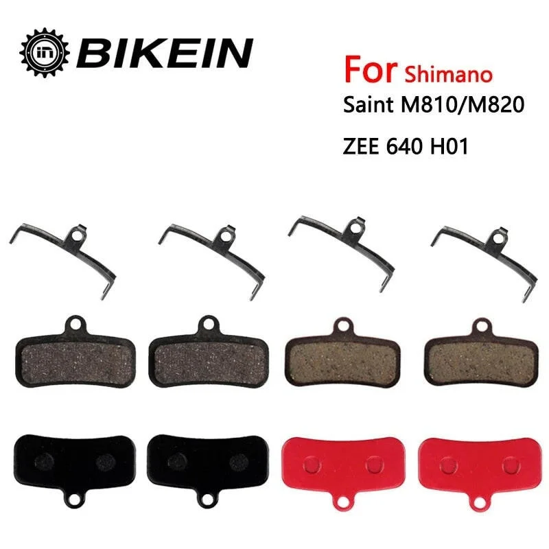 Bike chain cleaner-4 pairs Resin/ceramic/Full metal Bike Disc Brake Pads Suit for Shimano Saint M810 M820 ZEE 640 H01 MTB Hydraulic Brake Pad