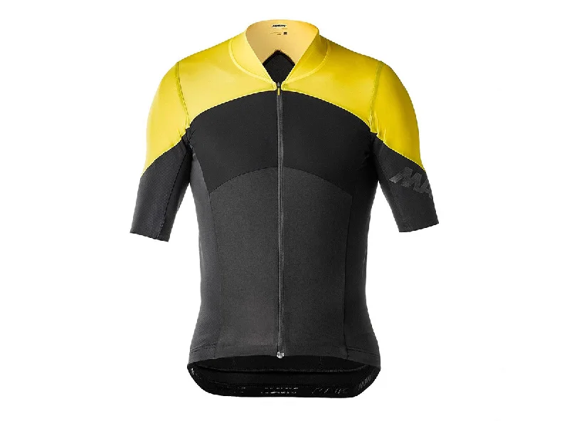 Bike wheel hub-Mavic Cosmic Ultimate SL Short Sleeve Road Jersey - Black-Yellow Mavic