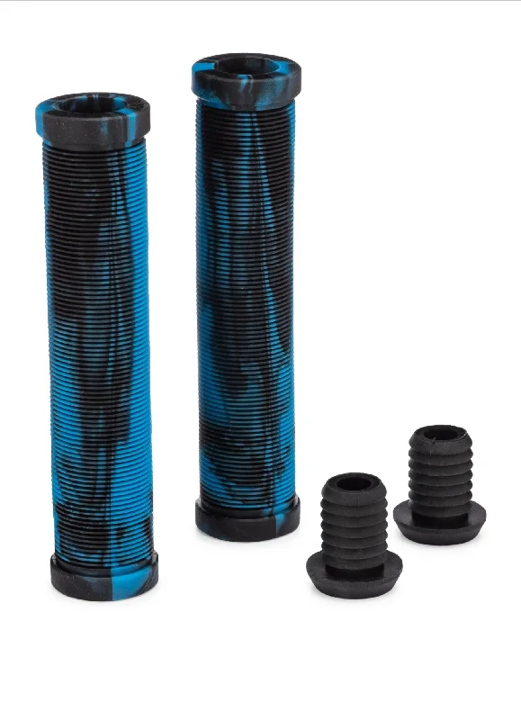 Bike chain guard-Flangeless BMX Grip - Blue/Black