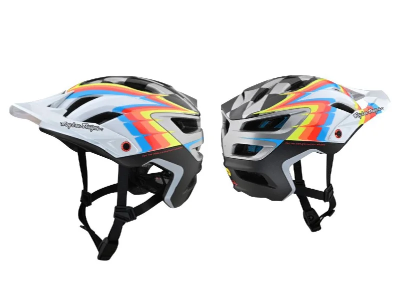 Road bike chain-Troy Lee Designs A3 MTB Helmet - Ltd Edition - Sideway White - 2021