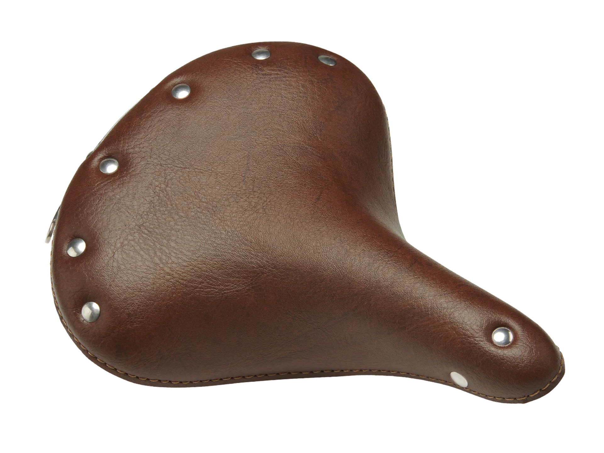 Road bike helmet-Electra Classic Faux Leather Bike Saddle - Brown