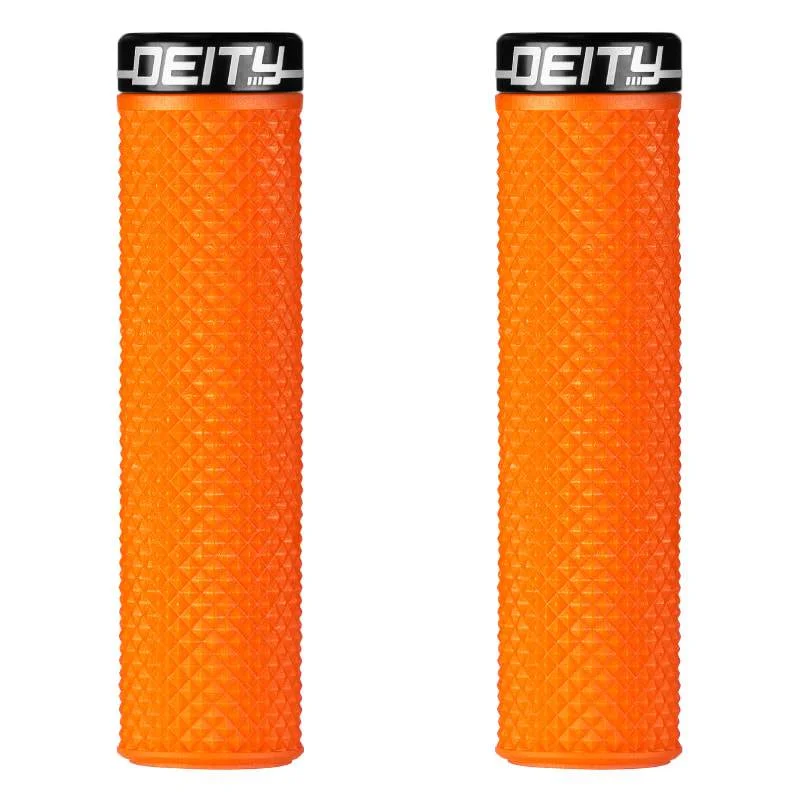 Cycling toe clips-Deity Components Supracush Grips - Orange