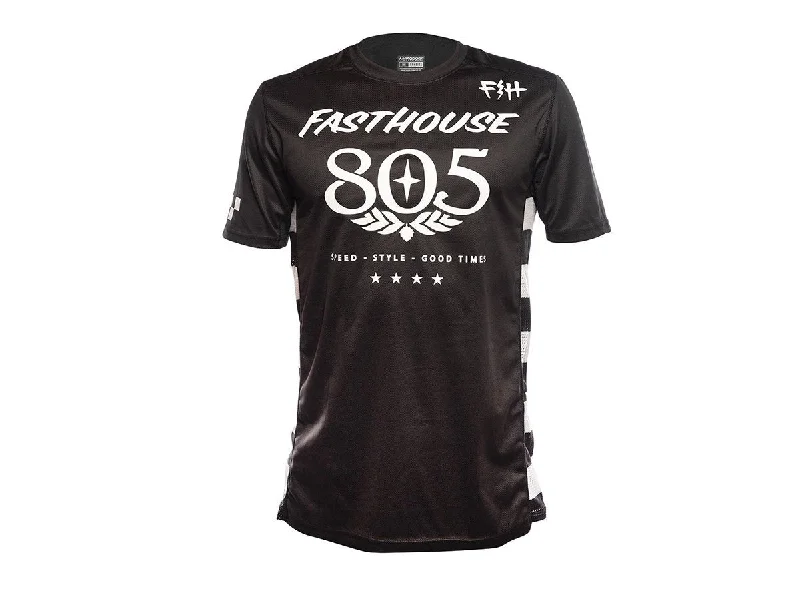 Mountain bike gear-Fasthouse Classic 805 Short Sleeve MTB Jersey - Black