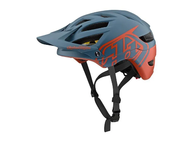 Road bike chainring-Troy Lee Designs A2 MIPS MTB Helmet - Decoy - Air Force Blue-Clay - 2019